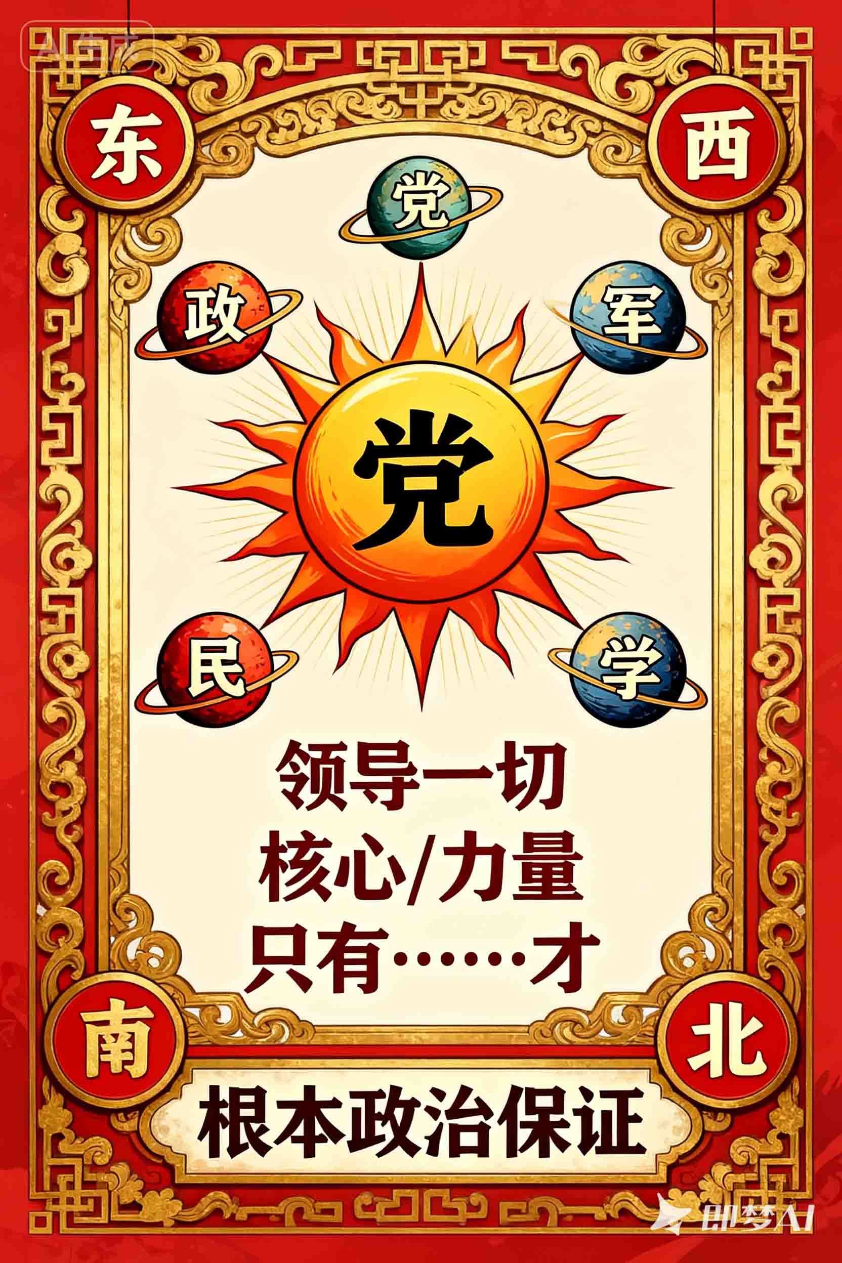 【公考】【法考】党总体领导地位及其意义（图像记忆法）